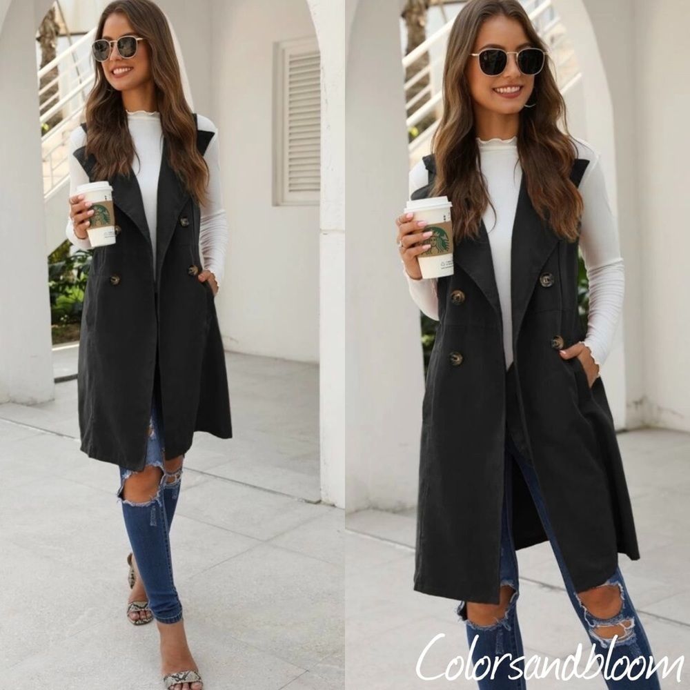 Waterfall Button Side Vest